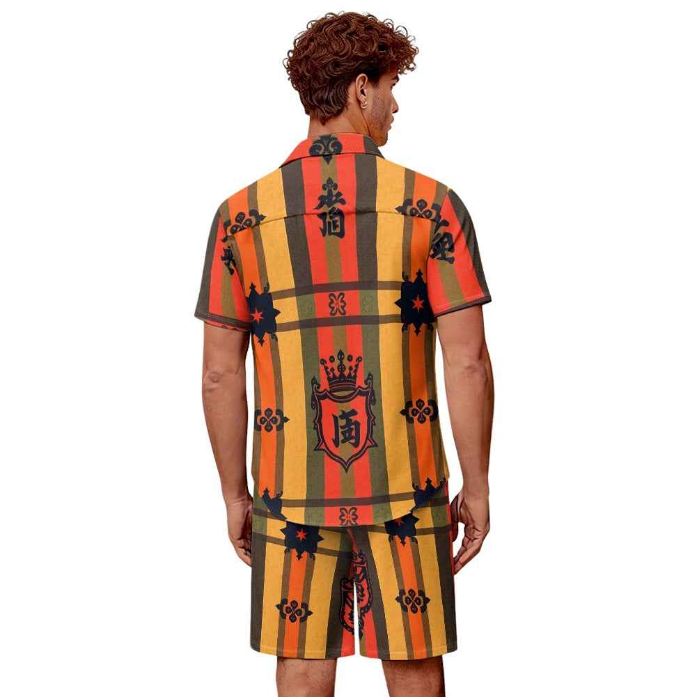 Men's Two Piece Set - Casual Shorts Outfit for Beach & Summer