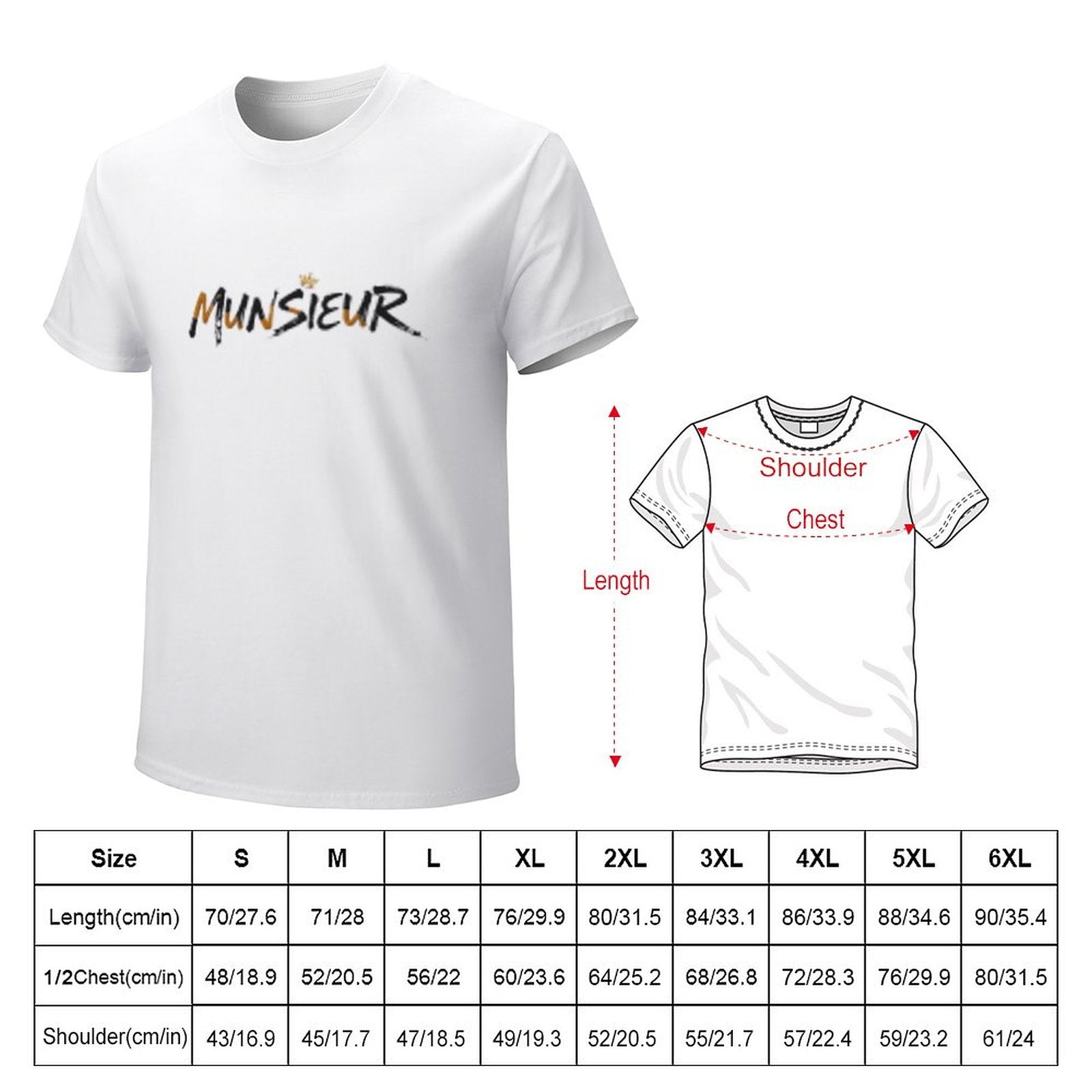 Munsieur Signature Men's Tee (High Definition & Front Printing)