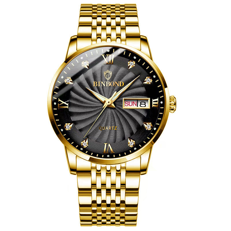 Men's Watch Double Calendar Waterproof