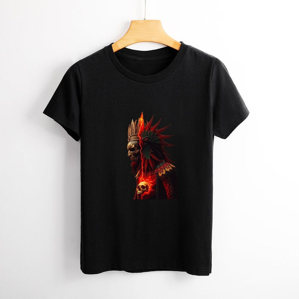 Lost Tribe of Munsieur T-Shirts for Women "Chief Kicka"  (High Definition & Front Printing)
