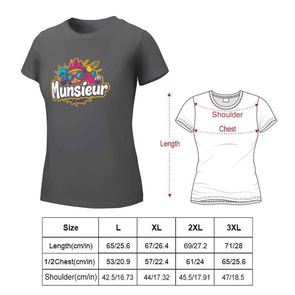 Munsieur T-Shirt for Women: Designed for Comfort, Styled for Impact for Her