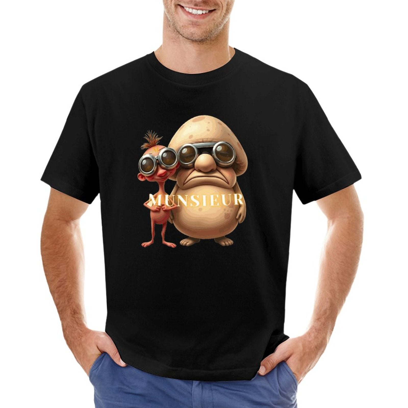 Munsieur Men's Tee "Stinky Pinky and Backdoor Bandit" Adult Humor
