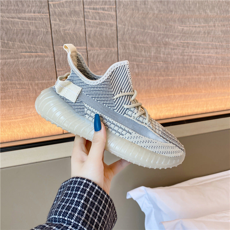 Women's Mesh Lace-Up Platform Athletic Sneakers