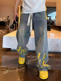Men's Casual Pants Hand-painted