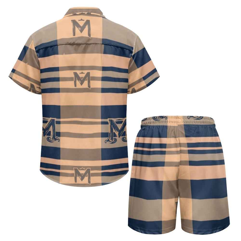 Men's Resort Shorts Set - Two Piece Vacation Outfit for Men