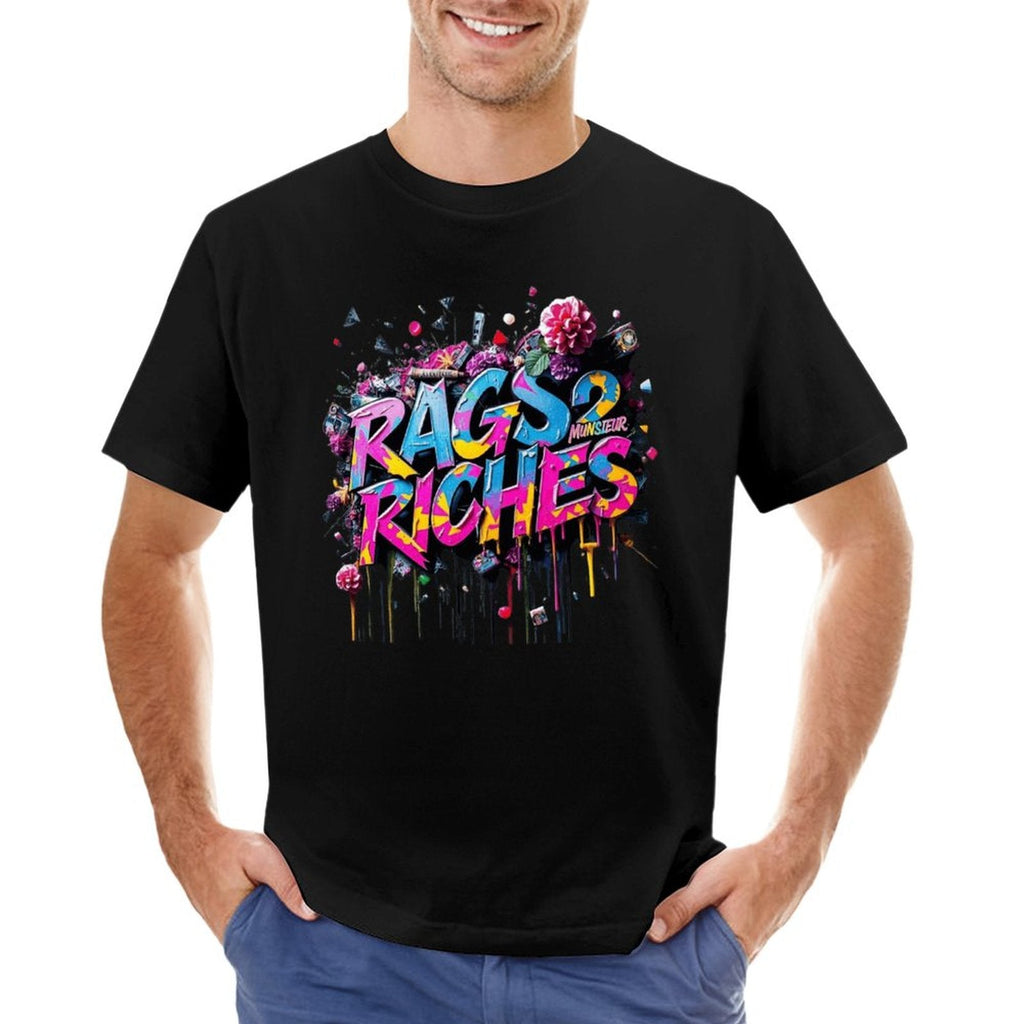 Men's Tee Munsieur Original Design "Rags2Riches" Streetwear Design