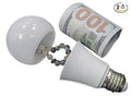 Fake Lightbulb Diversion Safe (2 Pack) - Discreet house hidden safe ideas to hide your money or jewelry in Secret compartments