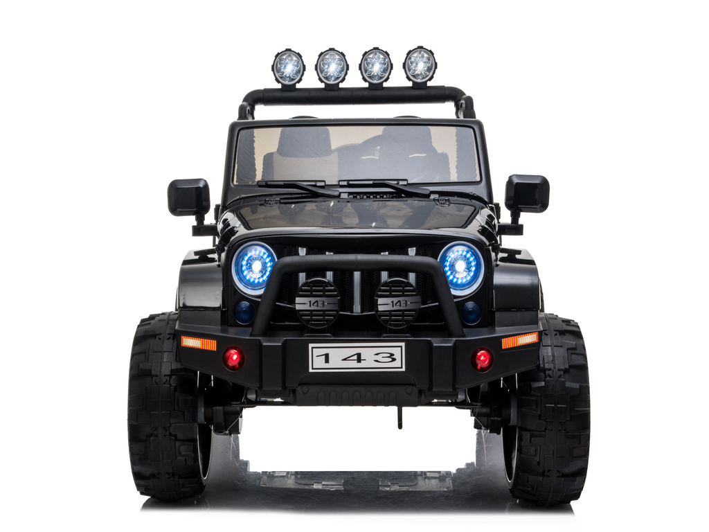 24 Volt 2 Seater 4x4 Electric Ride On Jeep Style Rubber Tires Fully Loaded Truck UTV ATV For Kids W/Magic Cars® Wireless Parental Control
