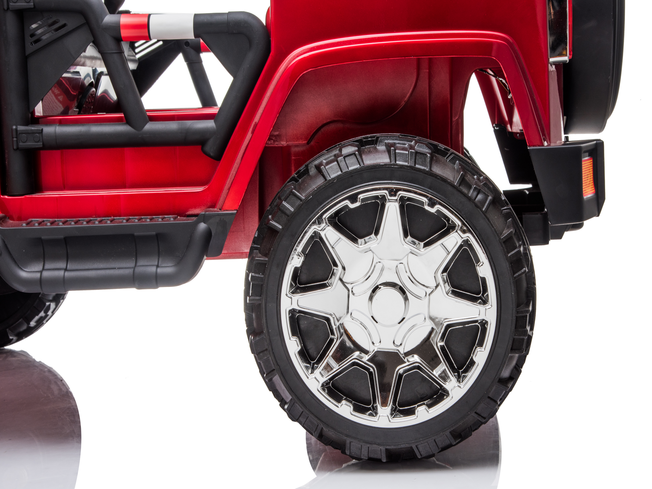 2 Seater 24 Volt 4x4 Electric Ride On Jeep Style Rubber Tires Fully Loaded Truck ATV UTV For Kids W/Magic Cars® Wireless Parental Control