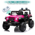 3-Speed Rechargeable Electric Car with Adjustable Seat Belt in Rose Red