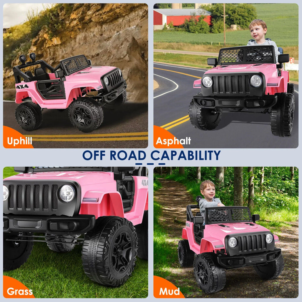 Premium 12V Ride-On Truck for Kids with Parental Remote Control and 3 Speed Options