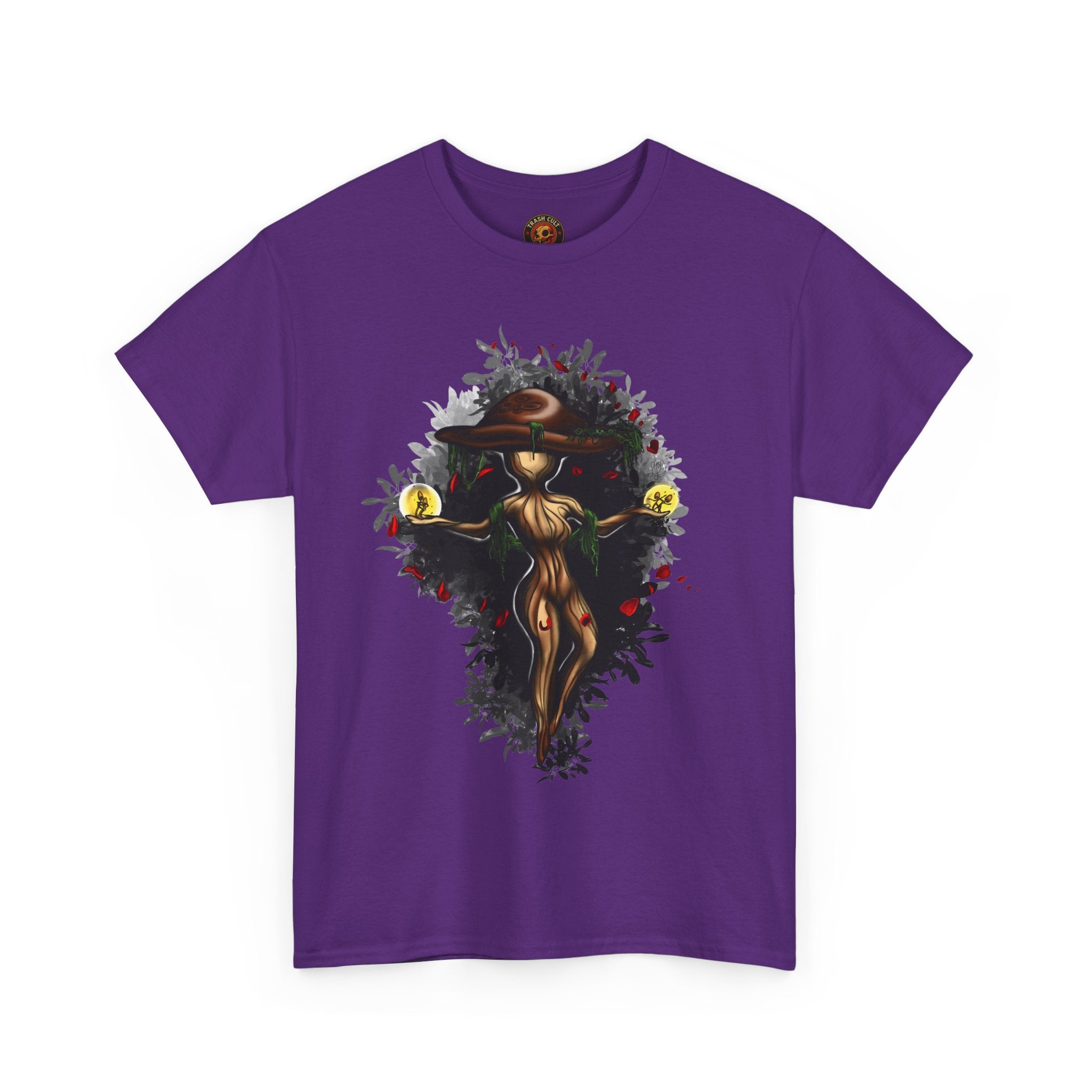 Mushroom Spirit T-Shirt – Lara Davenport x Trash Cult Supply Co. Collab (Gildan 5000)