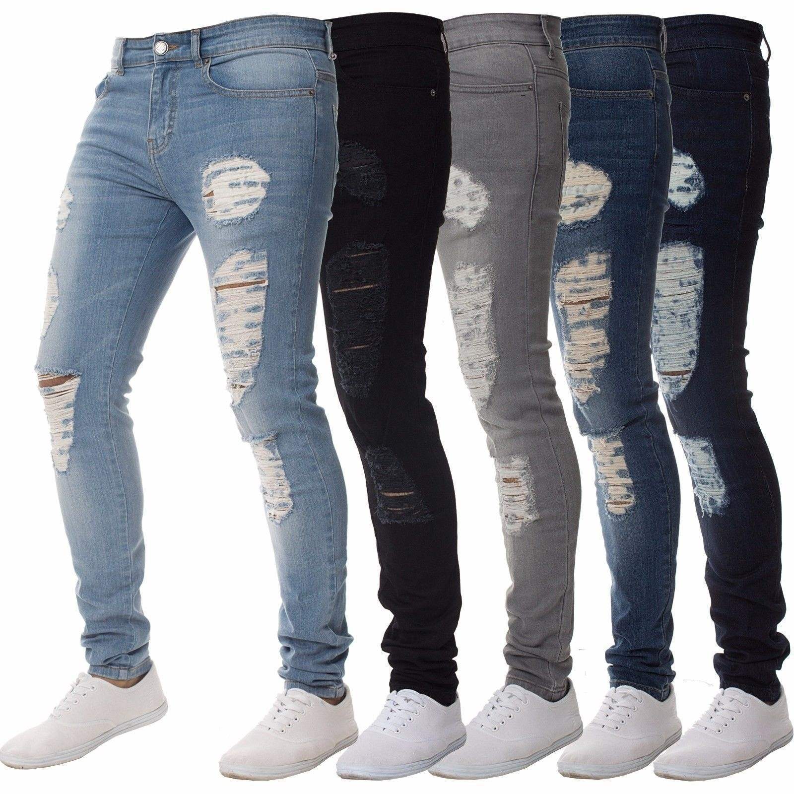 Pants For Men Spring Fashion Blue Grey