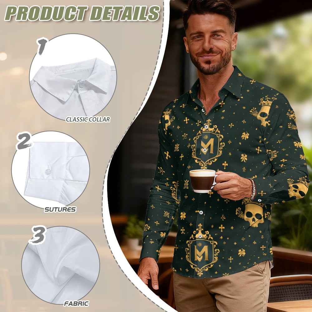MUNSIEUR Men's Long-Sleeved Tee