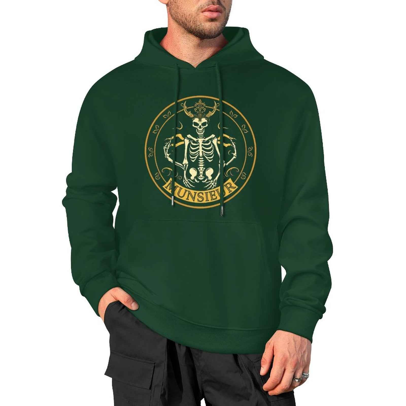 Shadow Reaper Hoodie - Luxe Skull Embroidery Gothic Streetwear