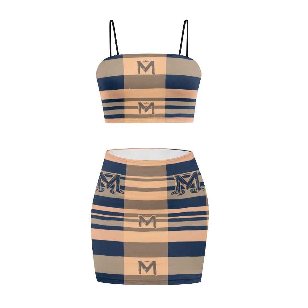 Women's Matching Skirt Set - Two Piece Dress Outfit for Office
