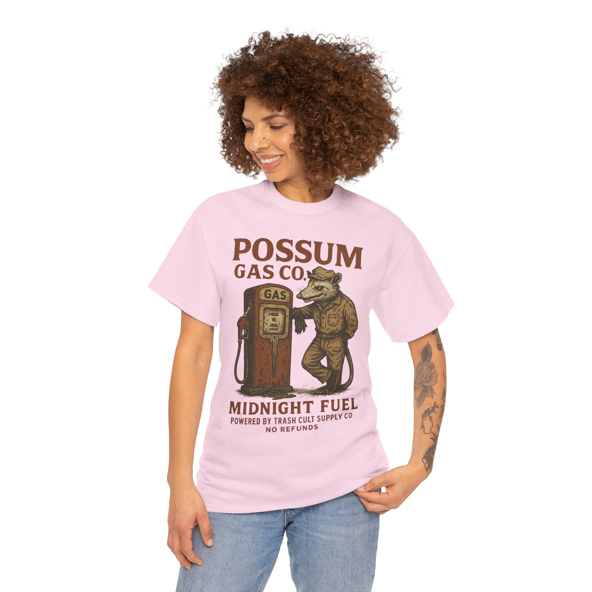 Possum Gas Co. Vintage Feral Mechanic Shirt – Trash Cult Supply Co. – Gildan 5000