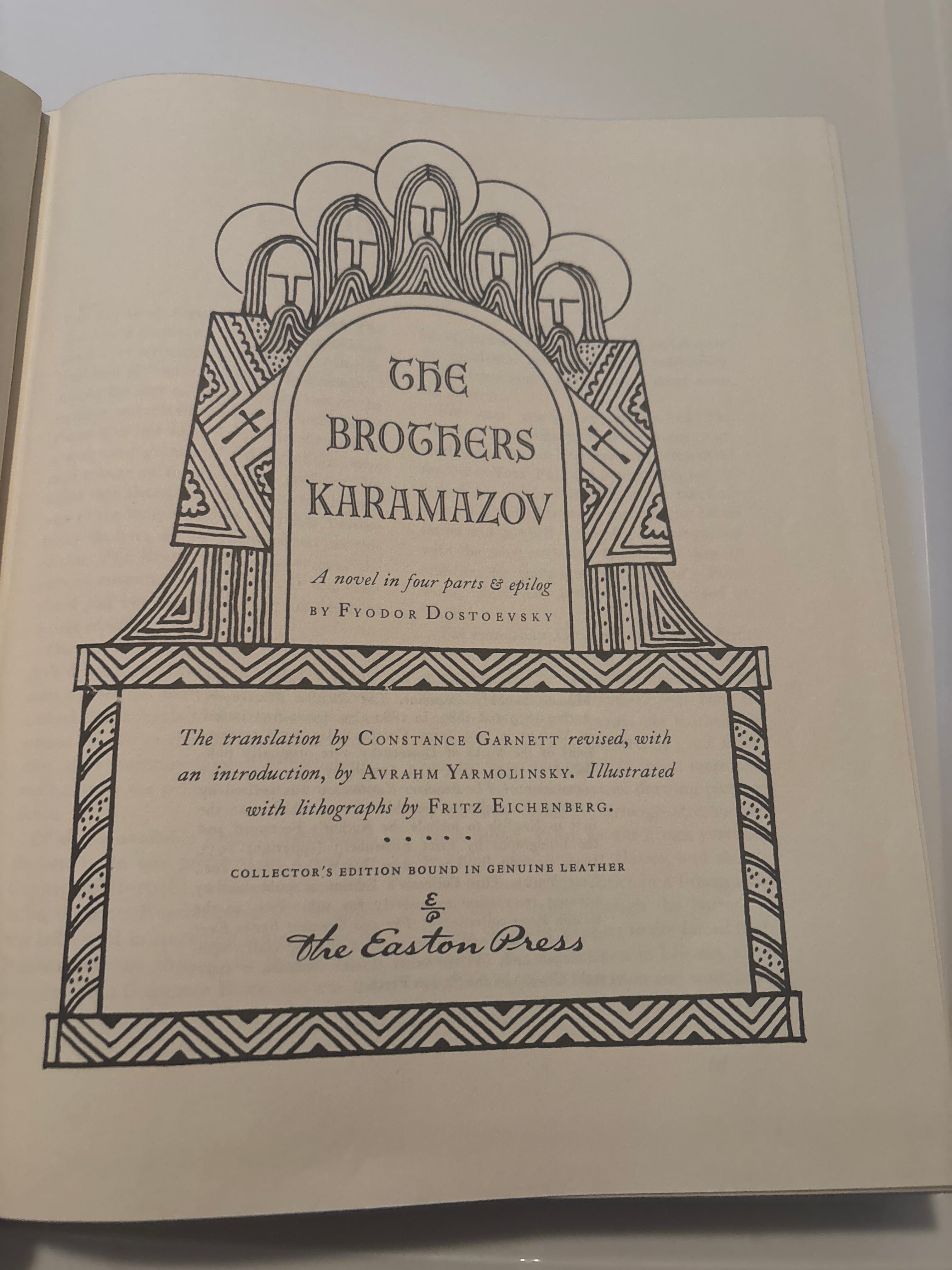 The Brothers Karamazov by Fyodor Dostoevsky (Collector's Edition)