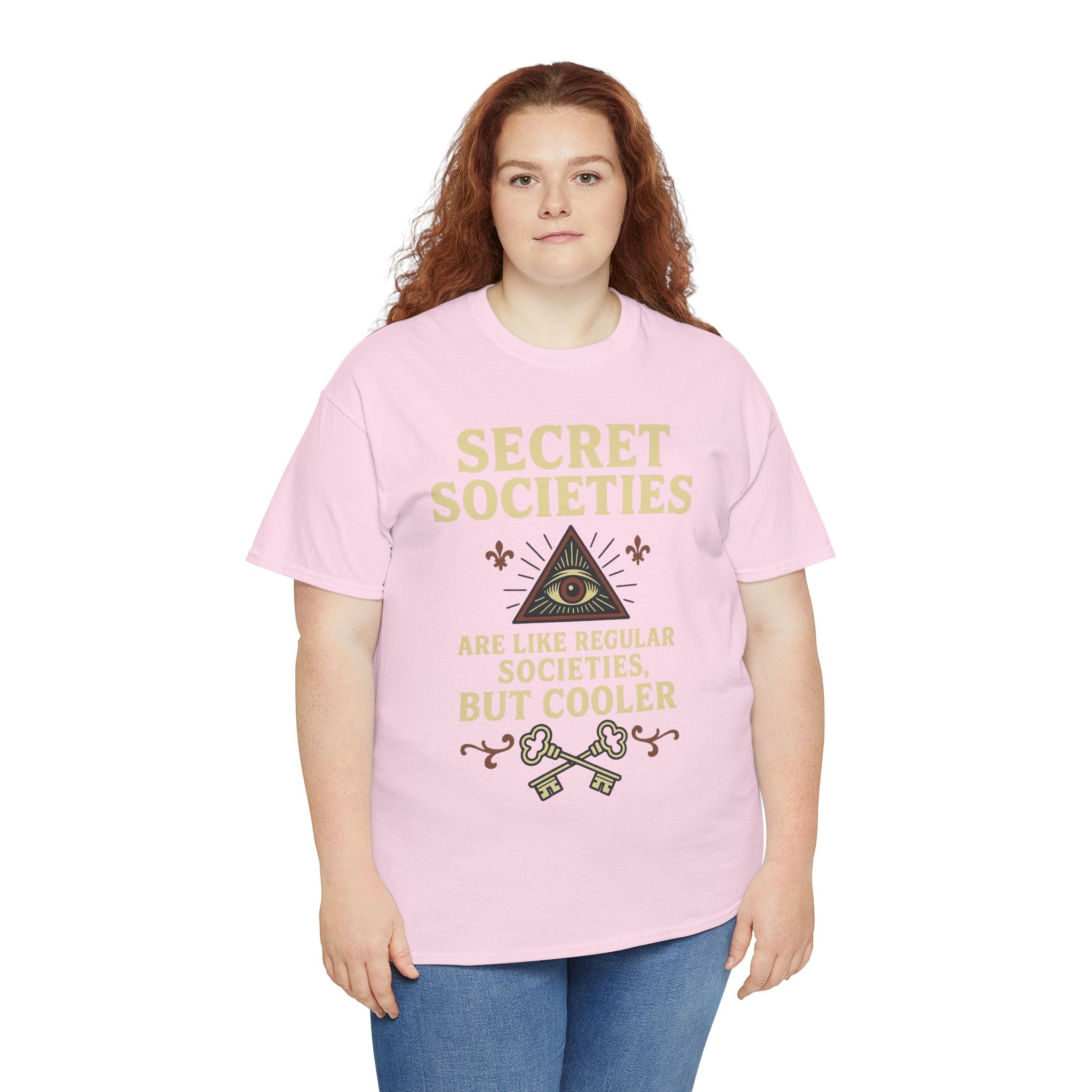 Secret Societies Shirt – Illuminati Eye Graphic Tee – Gildan 5000 Soft Cotton – Trash Cult Vintage Design