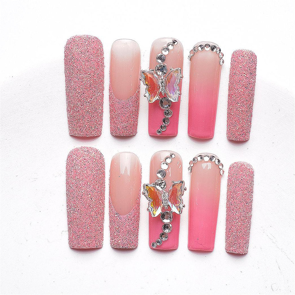 1067 Handmade Nail Wear Nail Art Reusable Press on Nails False Nails