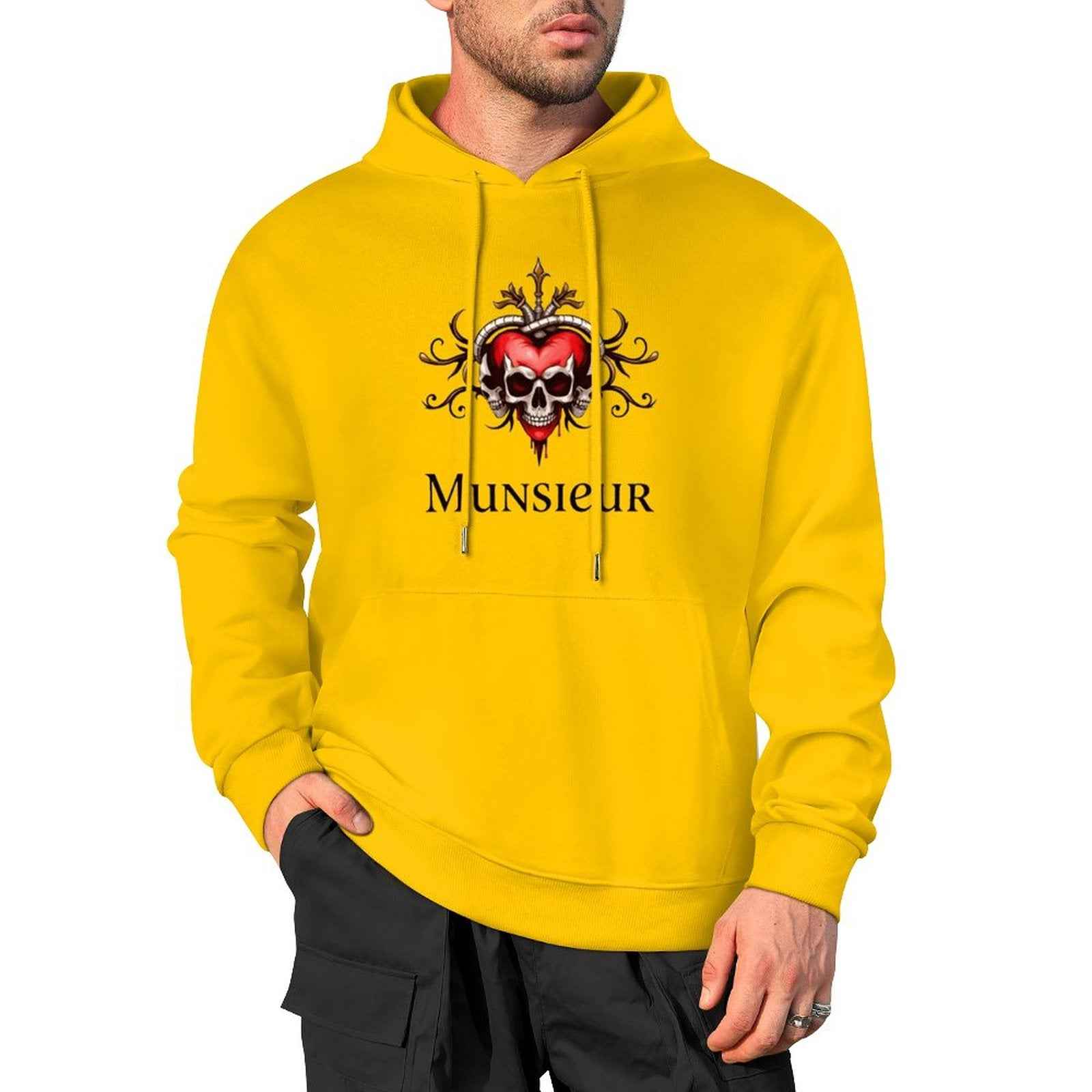 Deadly Love Hoodie | Heart Skull Gothic Streetwear | MUNSIEUR