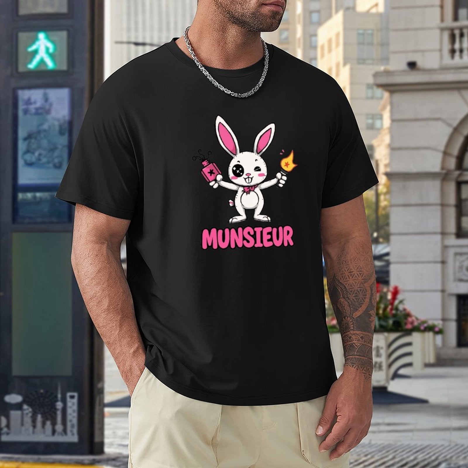 Munsieur Tee for Men Easter Collection "Strike" Designer Tee