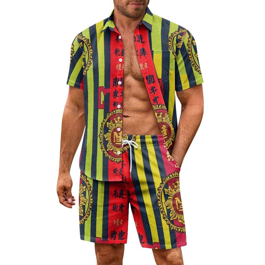 Men's Casual Shorts Set - Two Piece Matching Summer Outfit