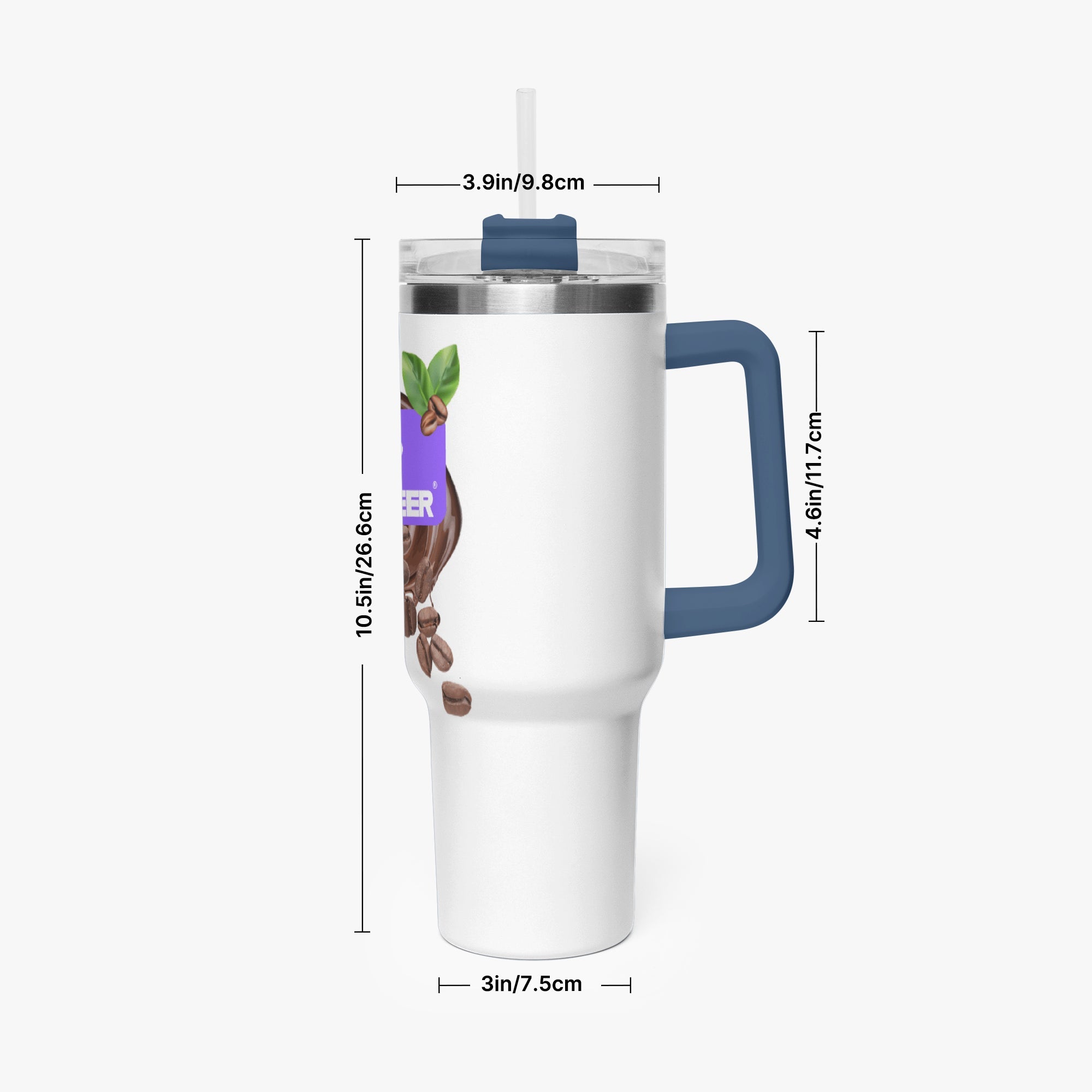 1102. 40oz Car Tumbler Cup