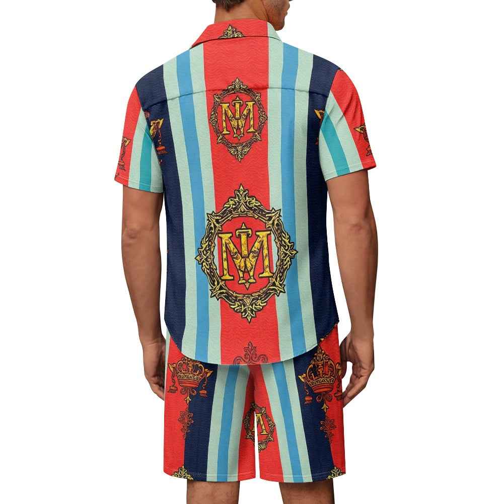 Men's Two Piece Shorts Set - Casual Summer Matching Outfit