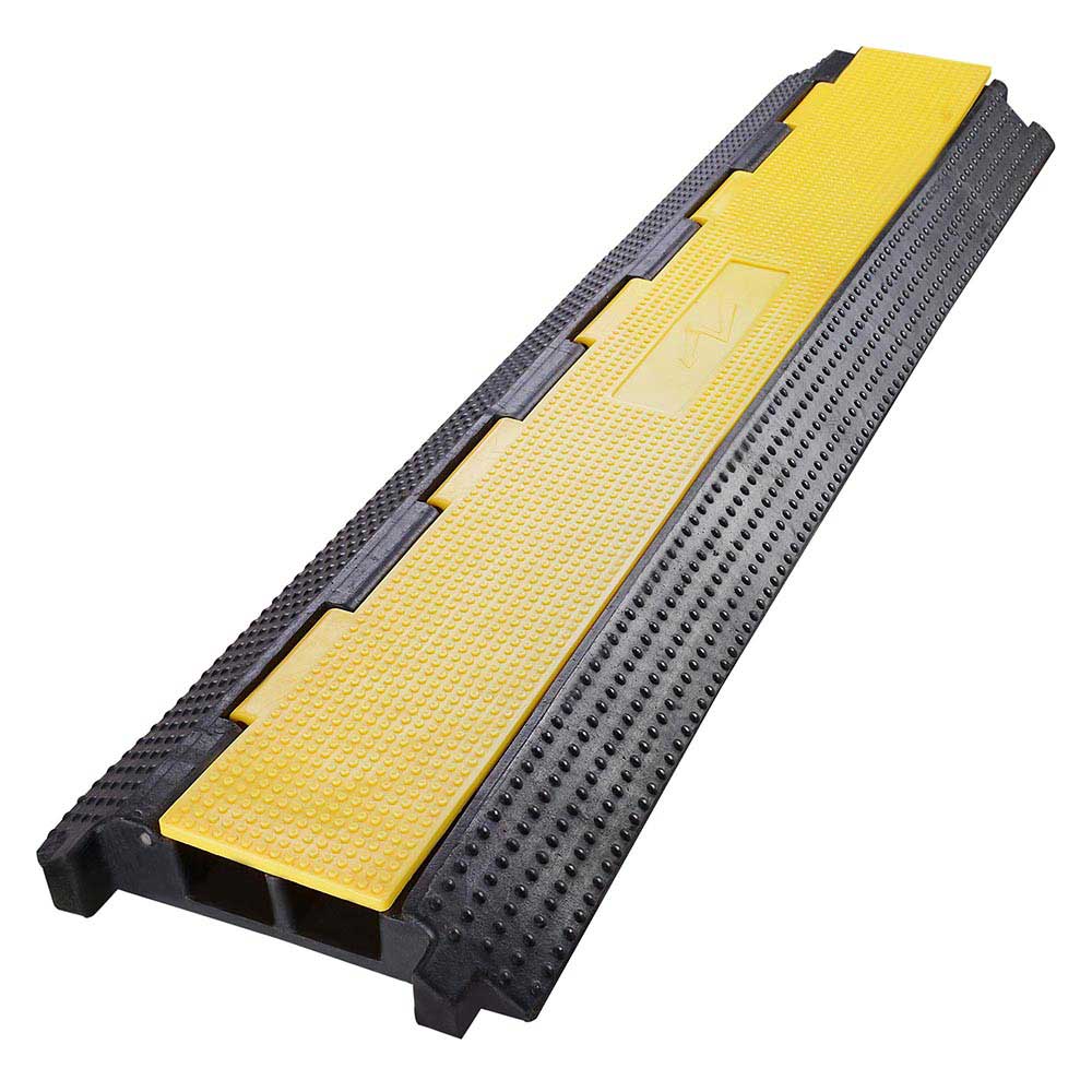 Yescom Cable Ramp Protector Rubber Cable Cover 2-Channel (Preorder)