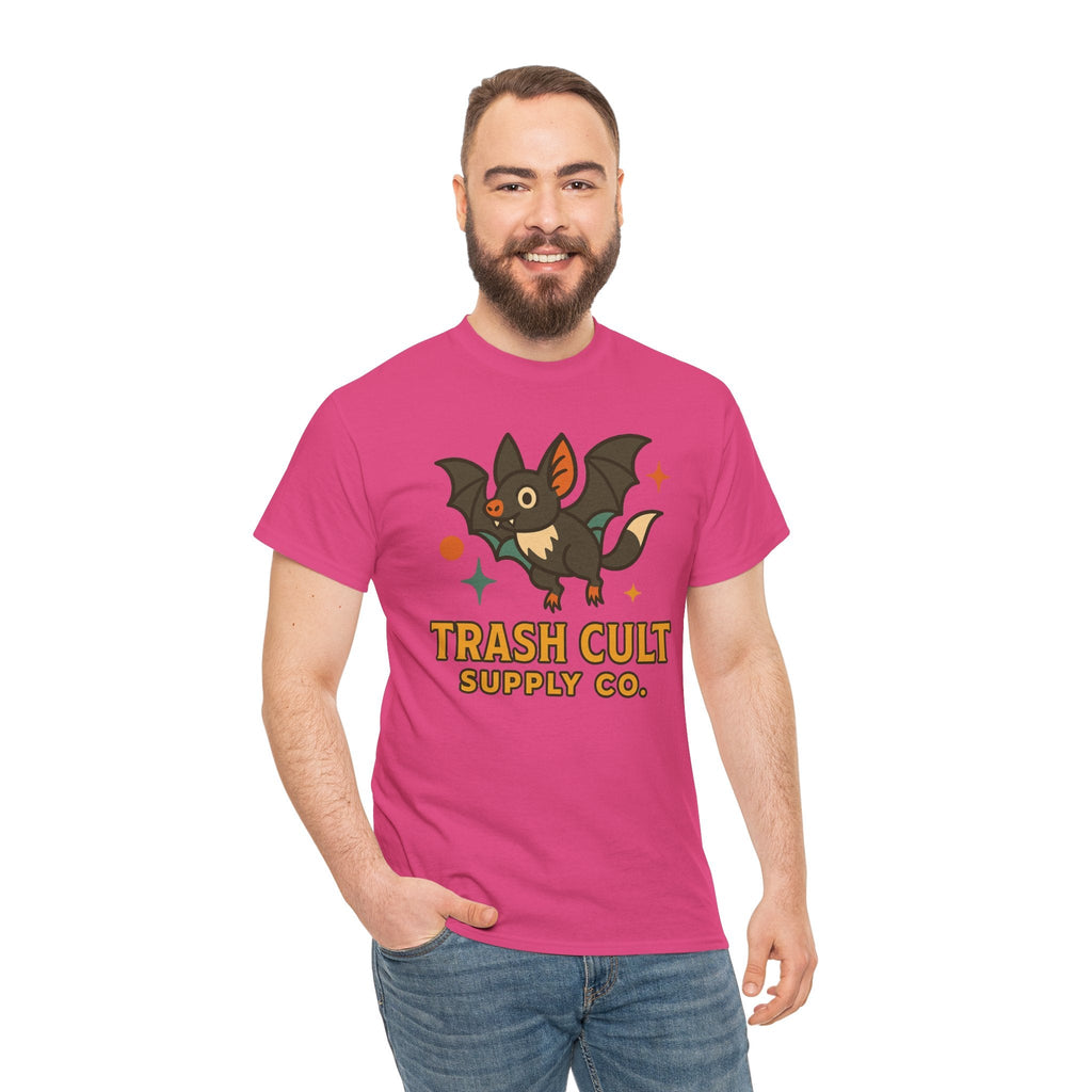 Trash Cult Supply Co. Unisex Heavy Cotton Tee - Fun Graphic Tee for Casual Wear, Perfect Gift for Bat Lovers, Halloween T-Shirt, [...]