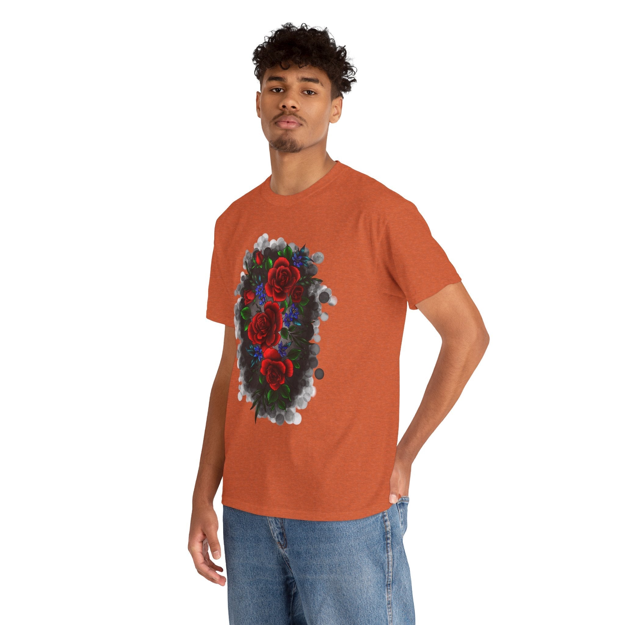 Floral Smoke Tattoo T-Shirt – Lara Davenport x Trash Cult Supply Co. Collab (Gildan 5000)
