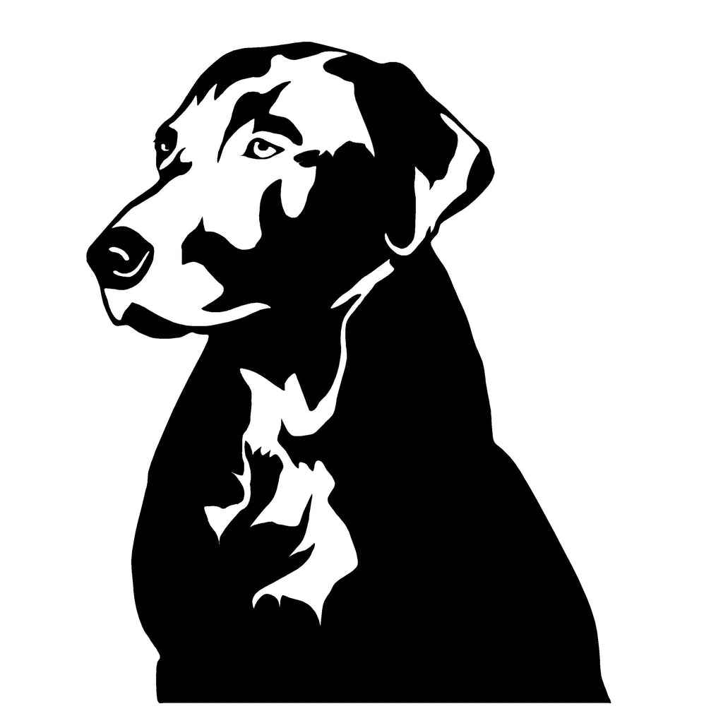 Black Labrador Sticker – Labrador Retriever Window Decal – 3526