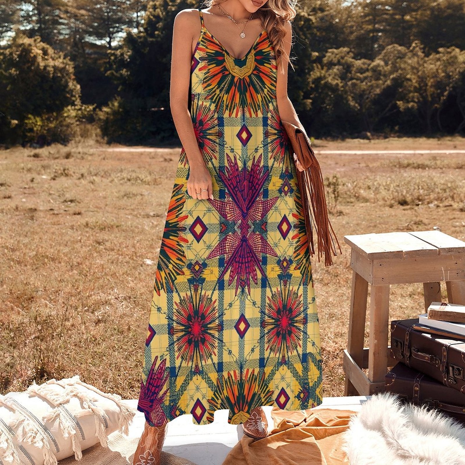 Women's Slip Dress Designed by Munsieur Summer Fashion Boho