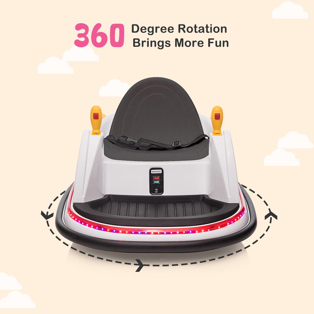 360-Degree Electric Spin Bumper Car for Kids with Remote Control - Perfect Gift!