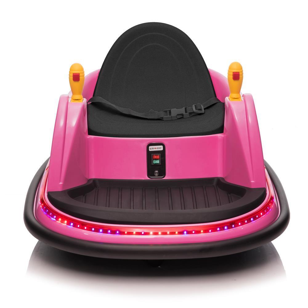 360 Degrees Electric 6V Ride Bumper Car for Kids with Remote Control - ASTM-Certified