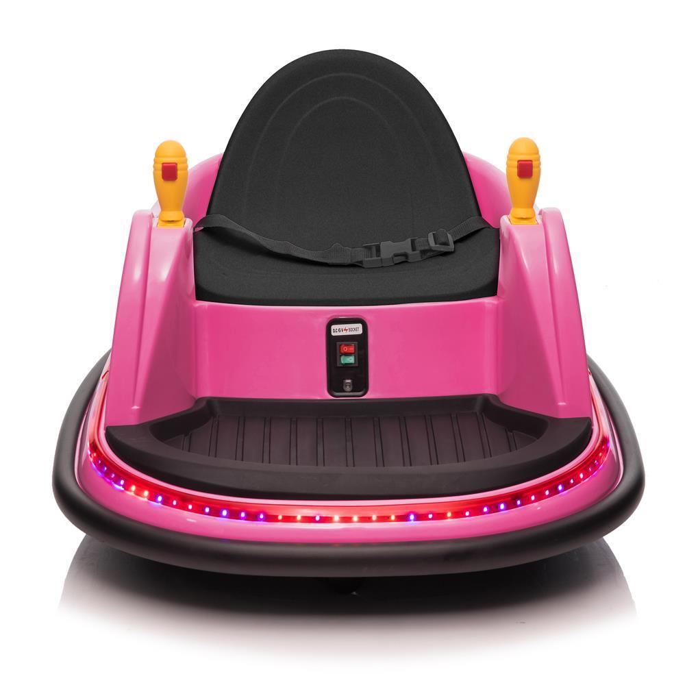 360 Spin Music Bumper Car: Electric Battery Powered Ride-On Toy for Kids (6V)