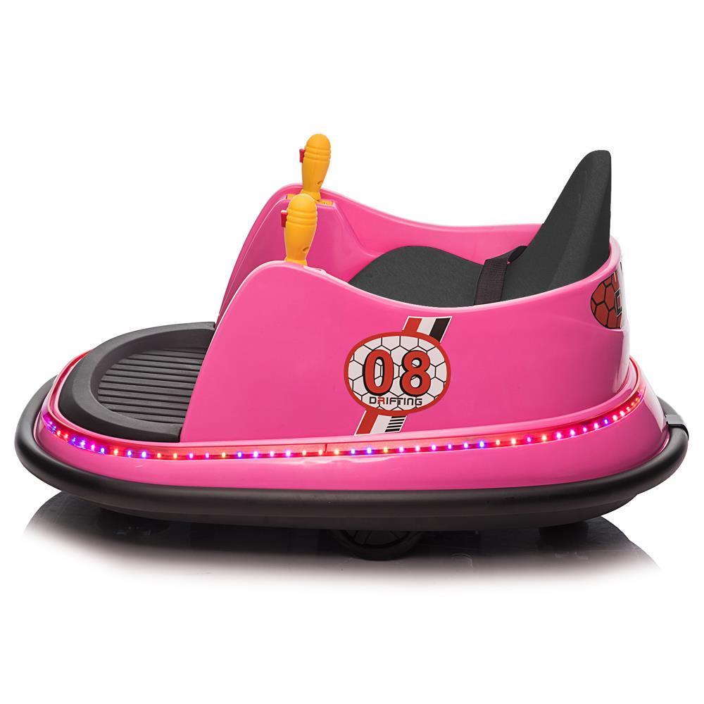 360 Spin Music Bumper Car: Electric Battery Powered Ride-On Toy for Kids (6V)