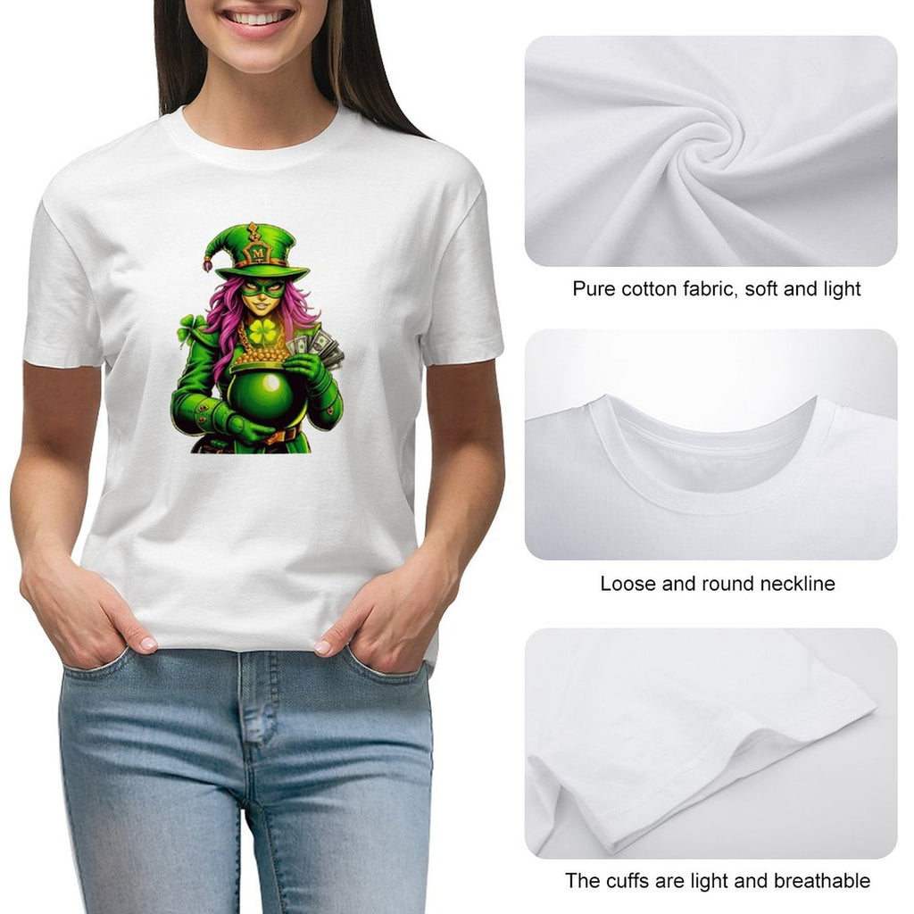St. Patrick's Day Collection Leprechaun Mafia "Kimberly" T-shirt for Women