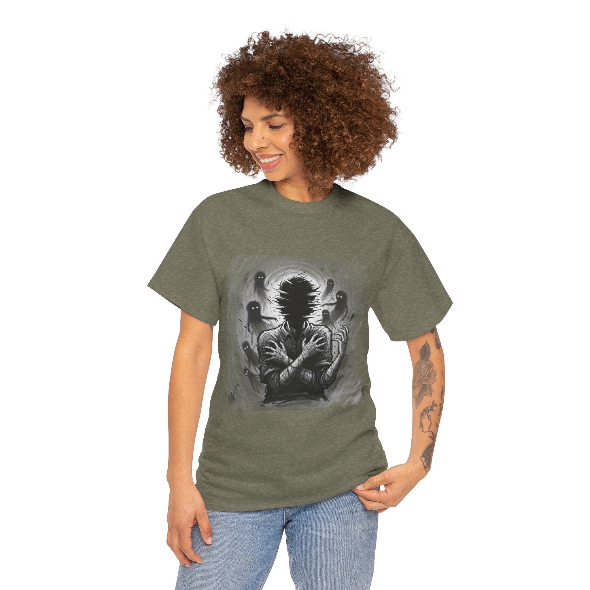 Xian Allen x Trash Cult Shirt – “Don’t Let Them In” | Ghost Spiral Emotional Horror Tee