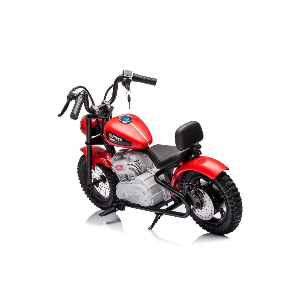 36V Magic Cars E-Chopper, Leather Seat, Rubber Air Wheels, Brushless Motor