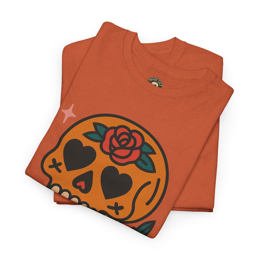 Sugar Skull T-Shirt – Trash Cult Supply Co. – Gildan 5000 Heavy Cotton Tee