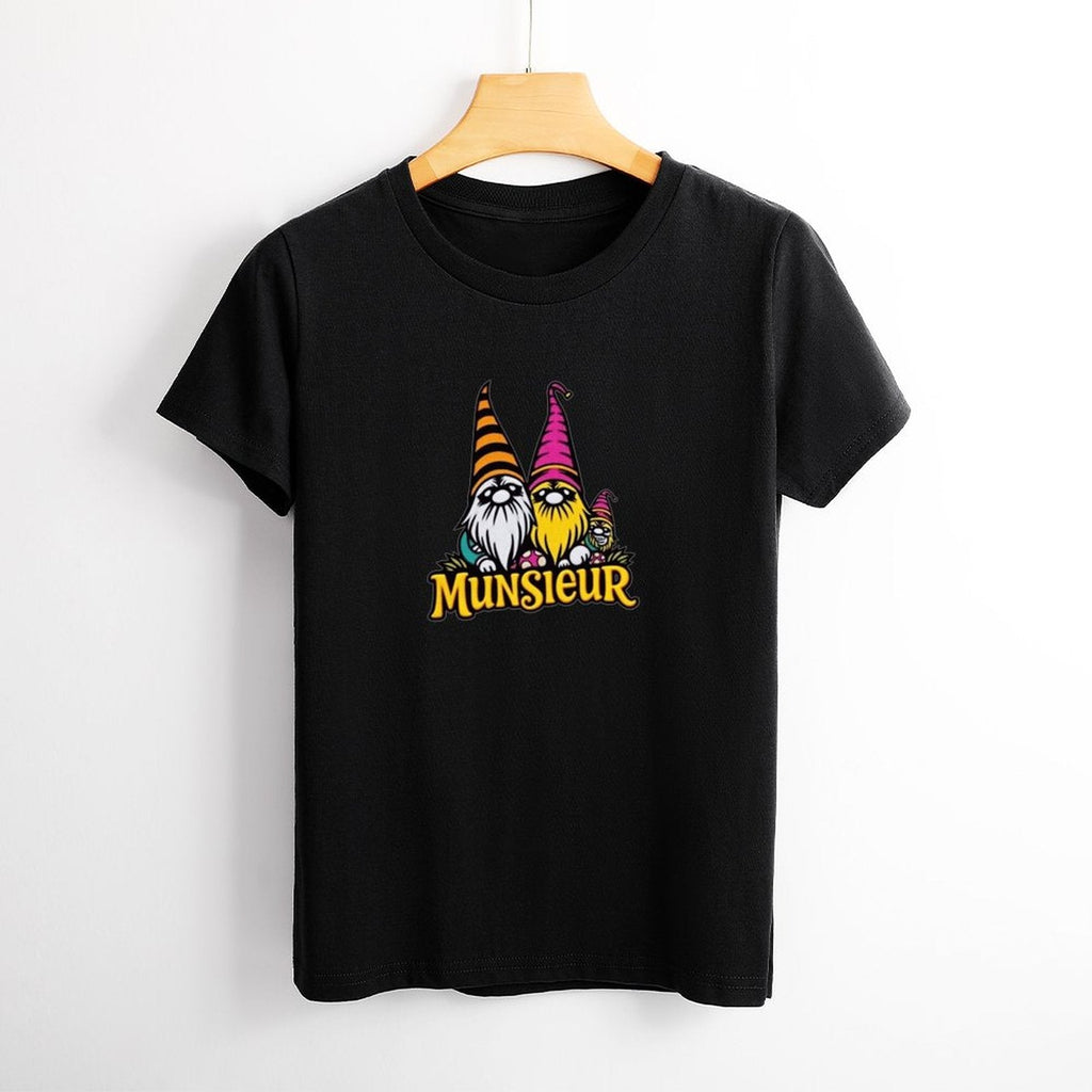 Munsieur Women's Designer T-shirt "Gnomies" Streetwear for Her