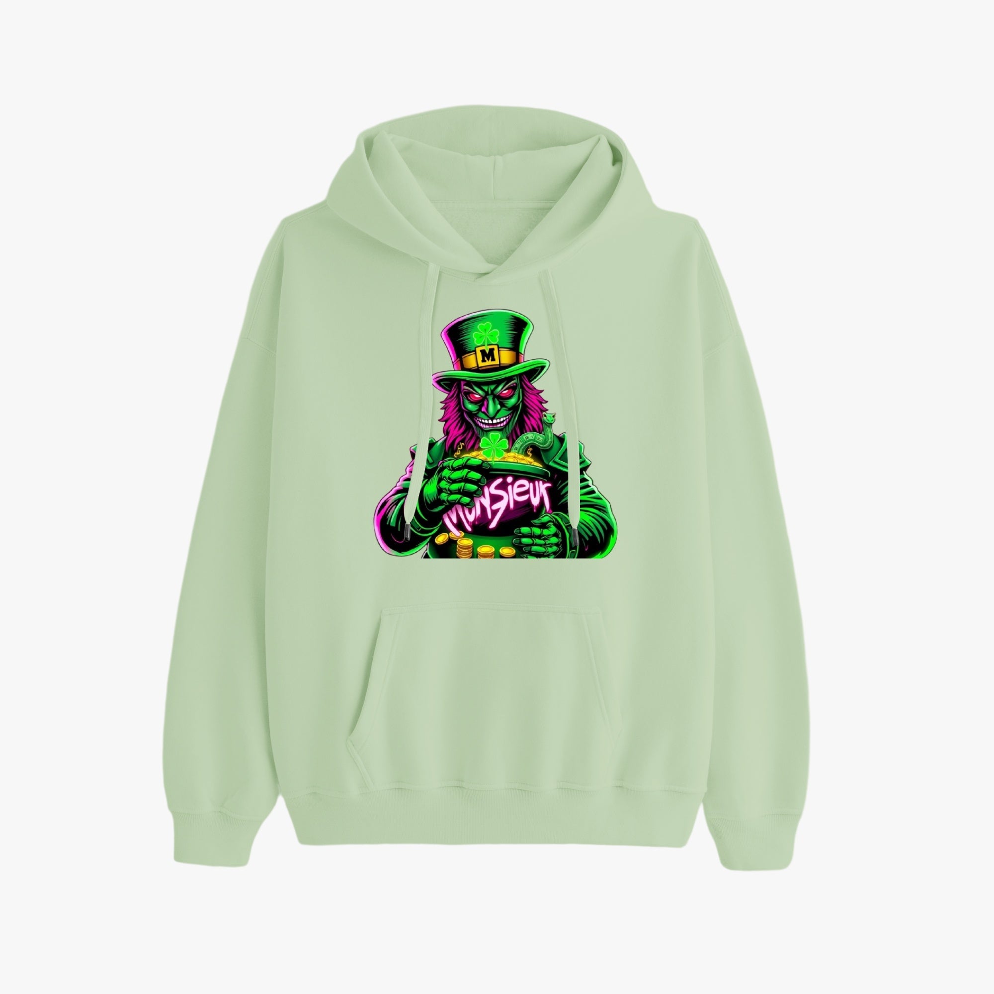 St. Patrick's Day Collection Munsieur Leprechaun Mafia Unisex Premium Pullover Hoodie Sweater