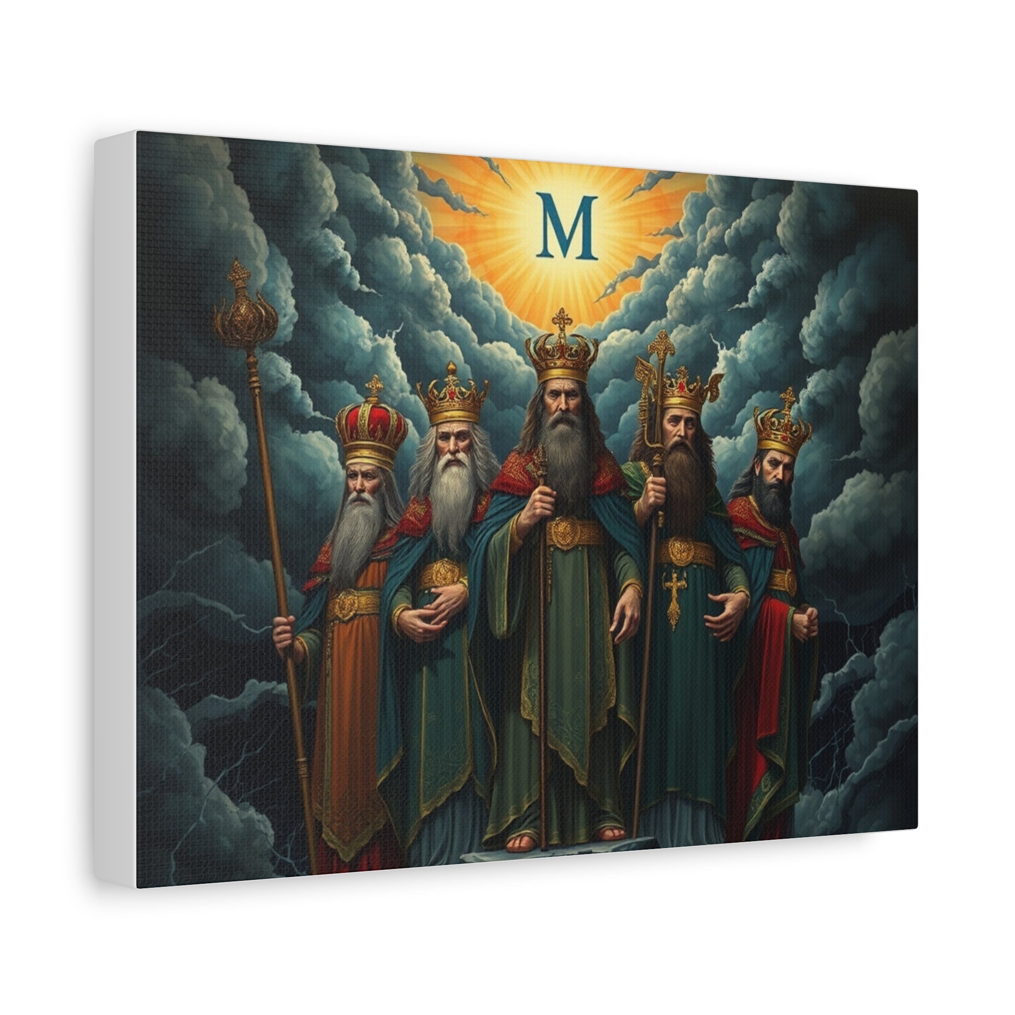 Majestic Kings Canvas Print, Wall Art, Home Decor, Regal Artwork, Gift for Him, Religious Wall Decor