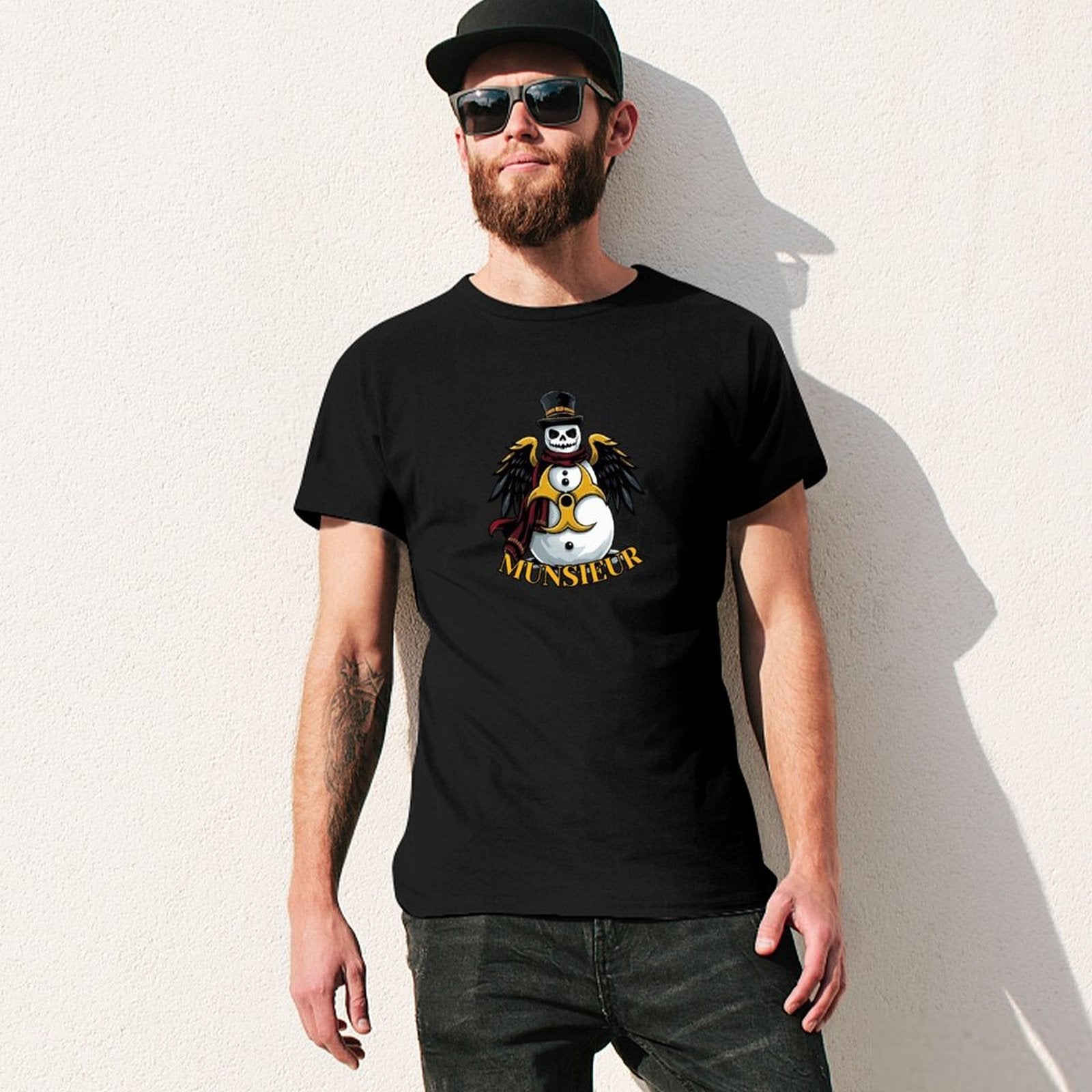 Men's Munsieur Christmas Tee Design "Atomic Snow"