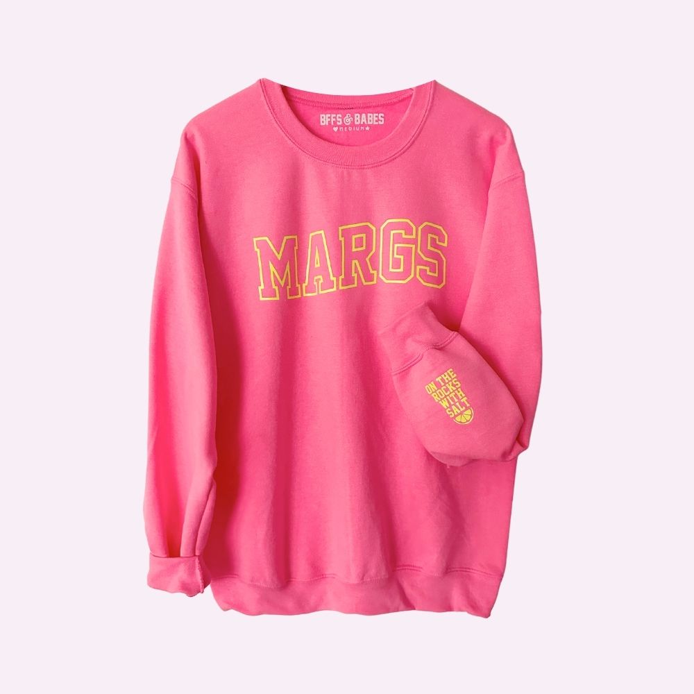 MARGS ♡ pink printed sweatshirt ♡ select your cuff
