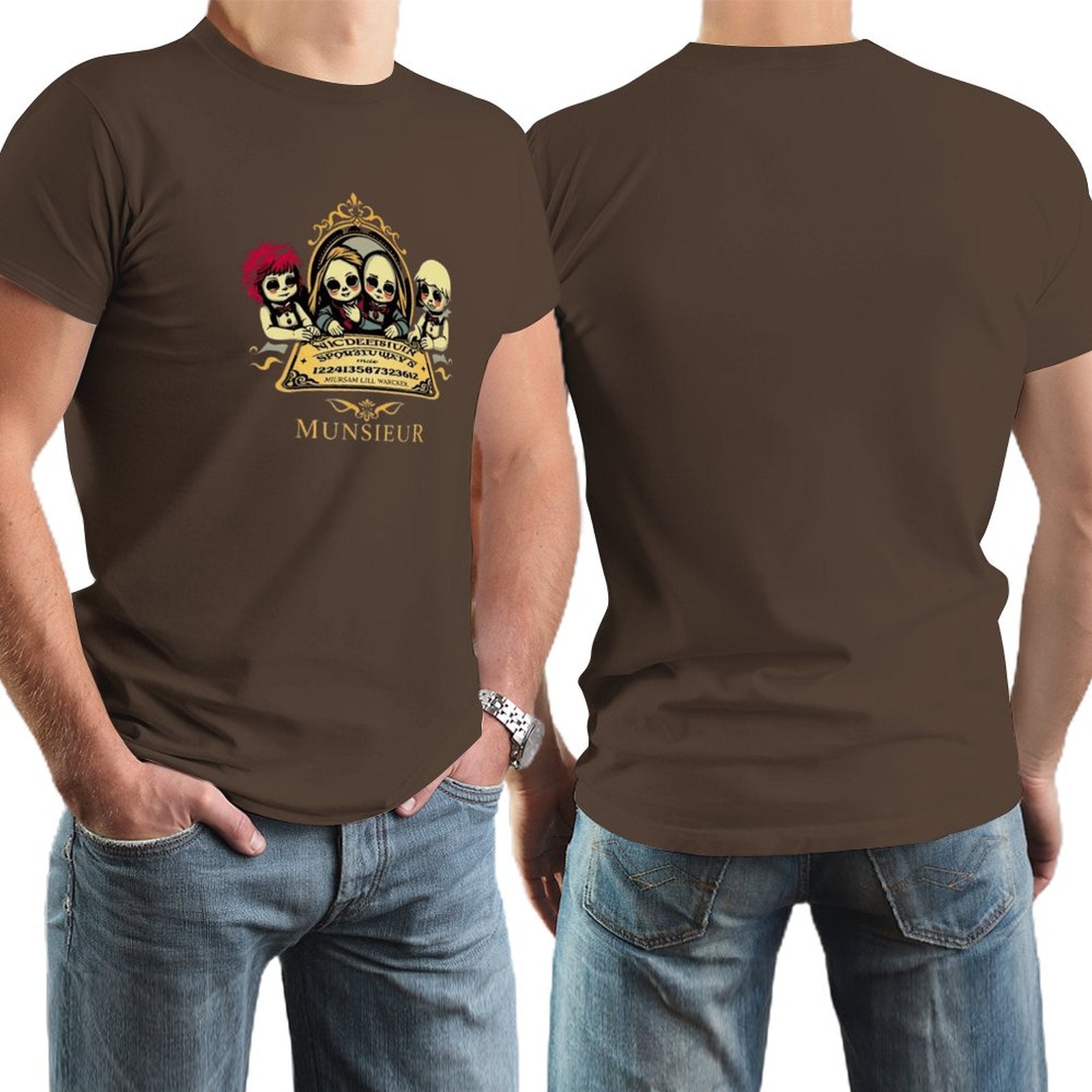 Men's Munsieur Halloween Tee "Ouija" Designer Streetwear for Men