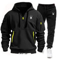 Casual Men's Jogger Set Pocket Polyester
