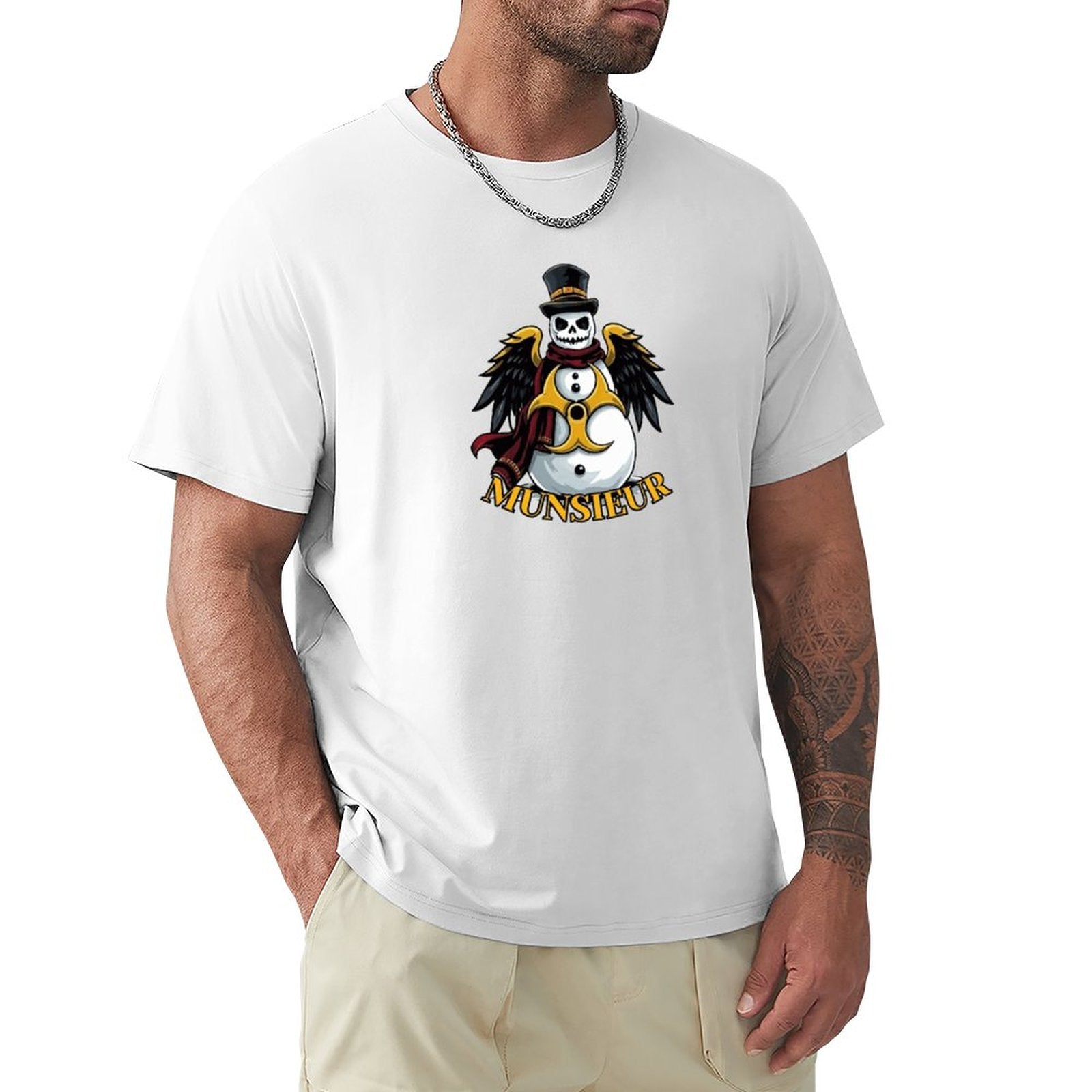 Men's Munsieur Christmas Tee Design "Atomic Snow"